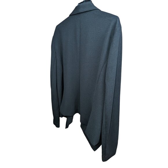 New York & Company Blazer XXL Open Front Women's Jacket Waterfall Drape Design - Picture 6 of 11